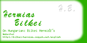 hermias bilkei business card